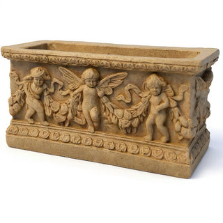 Rectangular Patio Planter — Gothic Stone finish