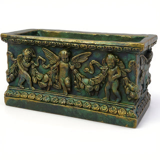 Rectangular Patio Planter — Green Bronze finish