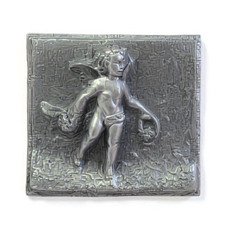 Cherubs of Spring, Set of Two Statue — Antique Silver finish