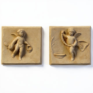 Cherubs of Spring, Set of Two Statue — Gothic Stone finish