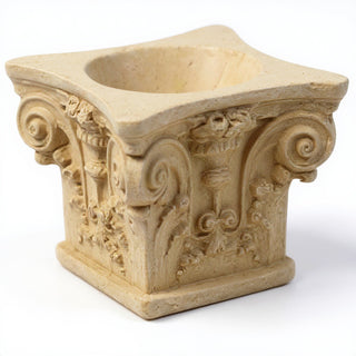 Corinthian Vessel Candleholder — Dusted Sand finish