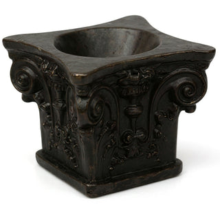 Corinthian Vessel Candleholder — Iron finish