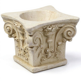 Corinthian Vessel Candleholder — Museum Terracotta finish
