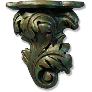 Florentine Bracket - Right Wall Bracket - 13-inch — Green Bronze finish