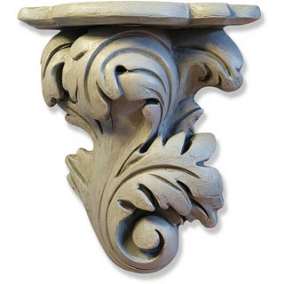 Florentine Bracket - Right Wall Bracket - 13-inch — Limestone finish