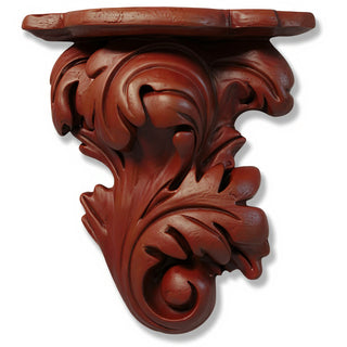 Florentine Bracket - Right Wall Bracket - 13-inch — Rust finish