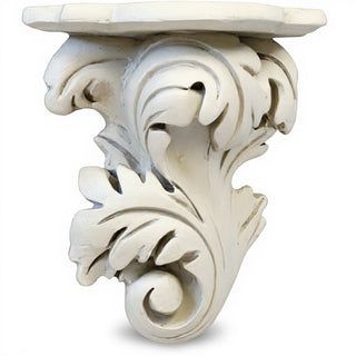 Florentine Bracket - Left - 13-inch — Antique White finish