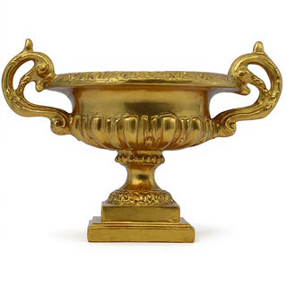 Emen Urn Planter - 18-inch — Antique Gold finish