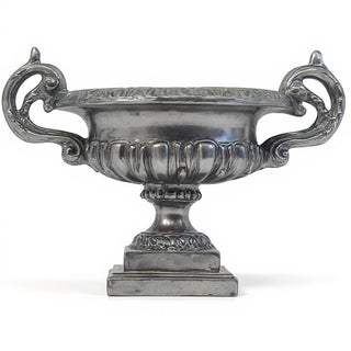 Emen Urn Planter - 18-inch — Antique Silver finish