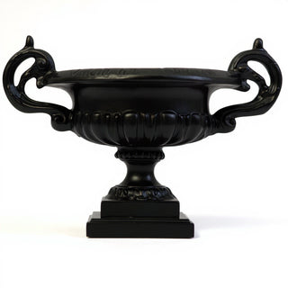 Emen Urn Planter - 18-inch — Flat Black finish