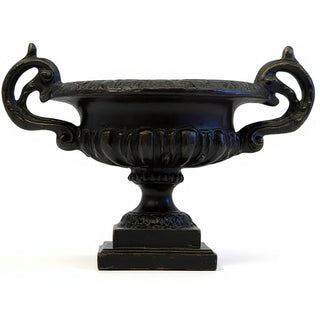 Emen Urn Planter - 18-inch — Iron finish