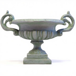 Emen Urn Planter - 18-inch — Mossy Green finish