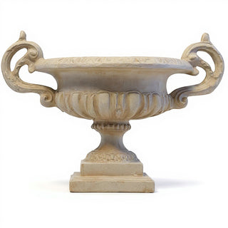 Emen Urn Planter - 18-inch — Museum Terracotta finish