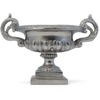 Emen Urn Planter - 18-inch — Silver finish