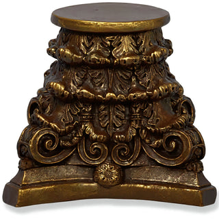 Roman Bath Capital Candleholder - 7-inch — Bronze finish