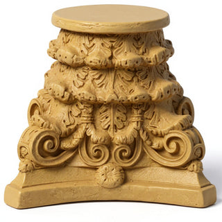 Roman Bath Capital Candleholder - 7-inch — Dusted Sand finish