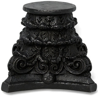 Roman Bath Capital Candleholder - 7-inch — Iron finish