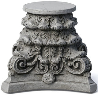 Roman Bath Capital Candleholder - 7-inch — Old Stone finish