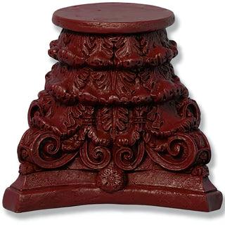 Roman Bath Capital Candleholder - 7-inch — Rust finish