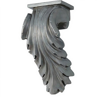 Colossal Leaf Bracket - 17-inch — Aged Silver finish