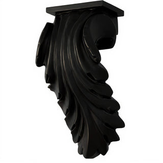 Colossal Leaf Bracket - 17-inch — Flat Black finish