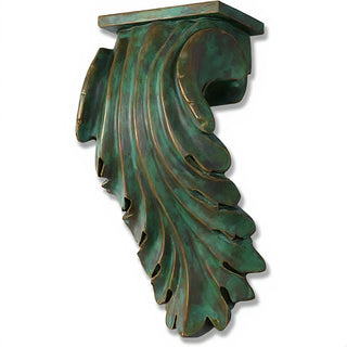 Colossal Leaf Bracket - 17-inch — Green Bronze finish