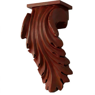 Colossal Leaf Bracket - 17-inch — Rust finish