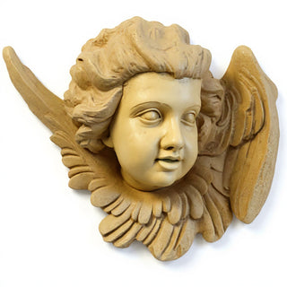 Twin Angels Wall Plaque — Dusted Sand finish
