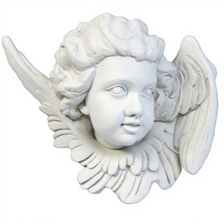 Twin Angels Wall Plaque — Flat White finish