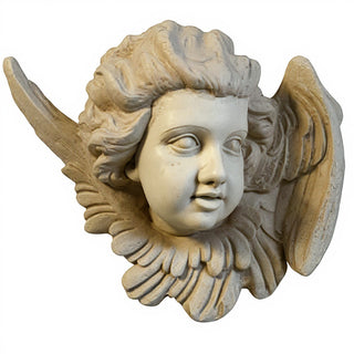 Twin Angels Wall Plaque — Museum Terracotta finish