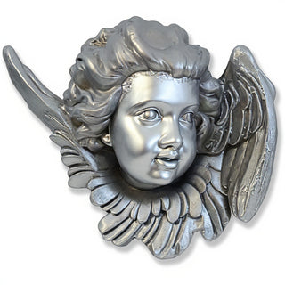 Twin Angels Wall Plaque — Silver finish