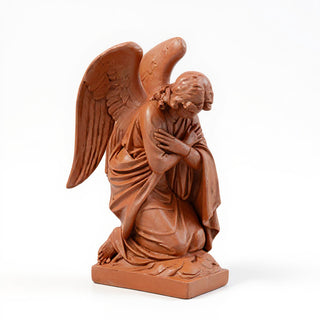 Adoration Angel with Arms Crossed Statue - 28-inch — Metro finish