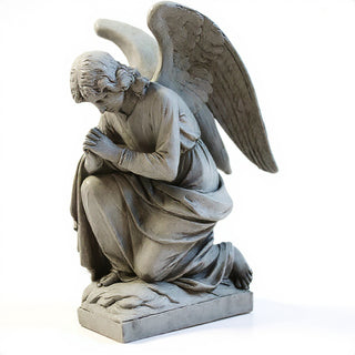 Adoration Angel, Praying Statue - 28-inch — Antique Stone finish