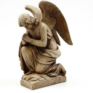 Adoration Angel, Praying Statue - 28-inch — Gothic Stone finish