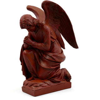 Adoration Angel, Praying Statue - 28-inch — Rust finish