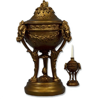 Three-Legged Urn Planter - 12-inch — Bronze finish