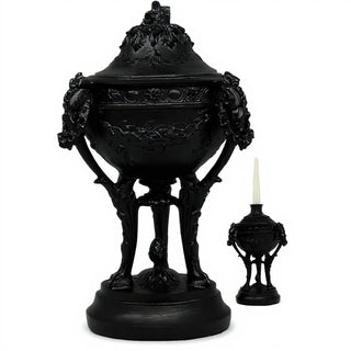 Three-Legged Urn Planter - 12-inch — Flat Black finish