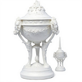 Three-Legged Urn Planter - 12-inch — Flat White finish