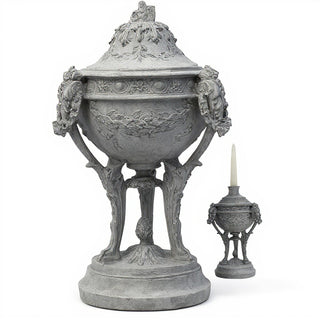 Three-Legged Urn Planter - 12-inch — Old Stone finish