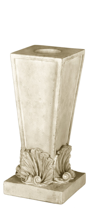 Four Shell Candleholder Statue - 12-inch