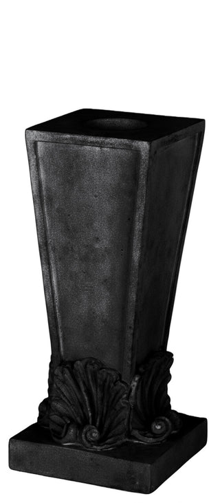 Four Shell Candleholder Statue - 12-inch