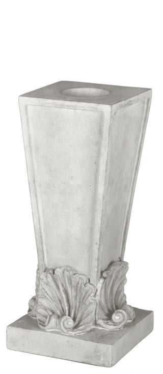 Four Shell Candleholder Statue - 12-inch