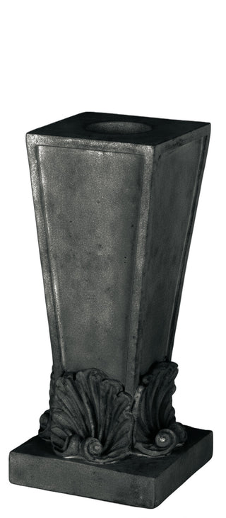 Four Shell Candleholder Statue - 12-inch