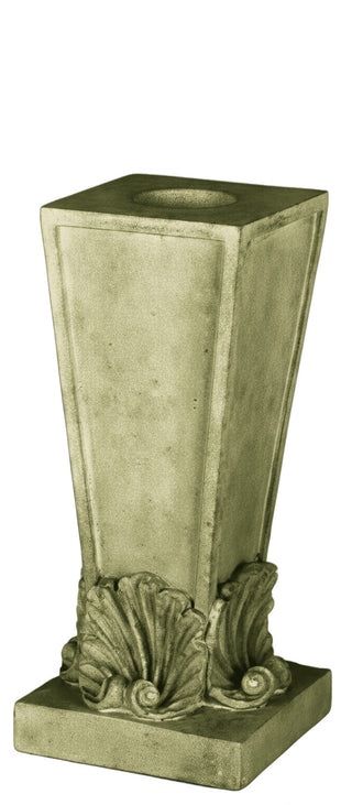 Four Shell Candleholder Statue - 12-inch