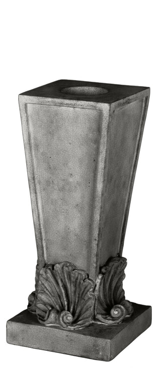 Four Shell Candleholder Statue - 12-inch