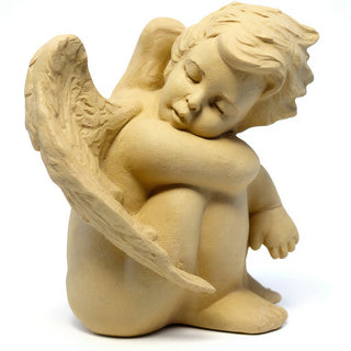 Sweet Dreams Cherub Statue - 10-inch — Dusted Sand finish