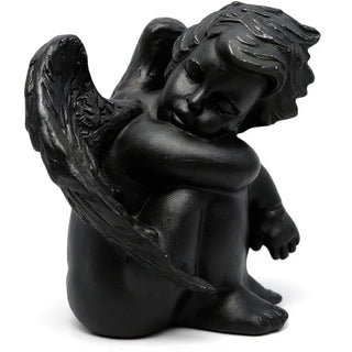 Sweet Dreams Cherub Statue - 10-inch — Iron finish