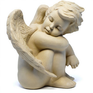 Sweet Dreams Cherub Statue - 10-inch — Museum Terracotta finish