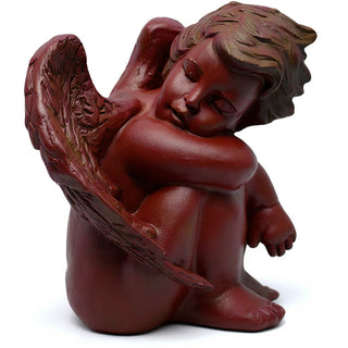 Sweet Dreams Cherub Statue - 10-inch — Rust finish