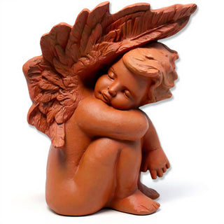 Slumbering Cherub Statue - 11-inch — Metro finish